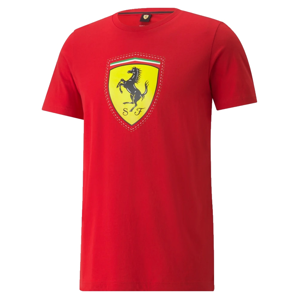 2022 Ferrari Race Colored Big Shield Tee (Red) [53375302] - Uksoccershop