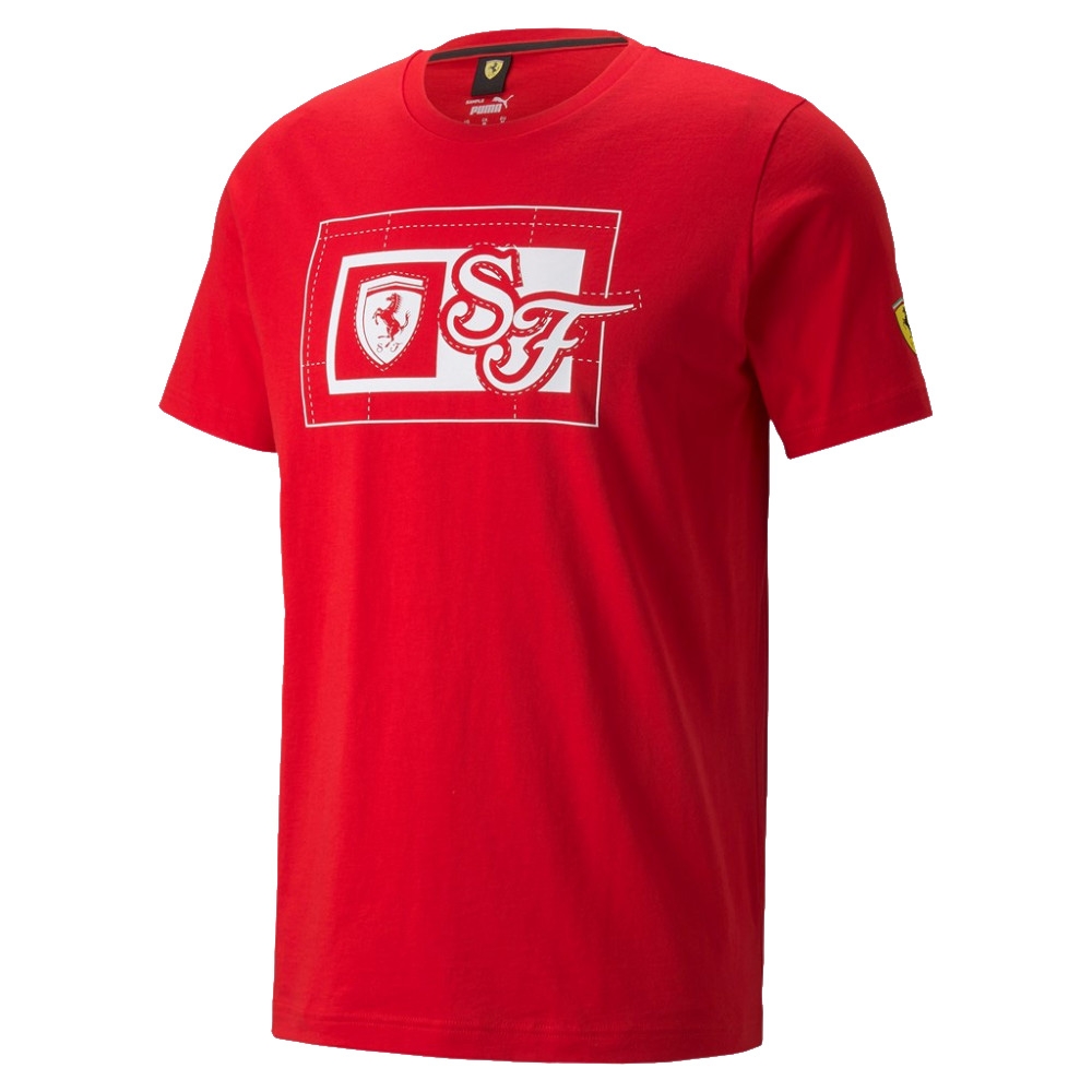 2022 Ferrari Race Graphic Tee (Red) Polyester Made By: Puma Men's Red Medium