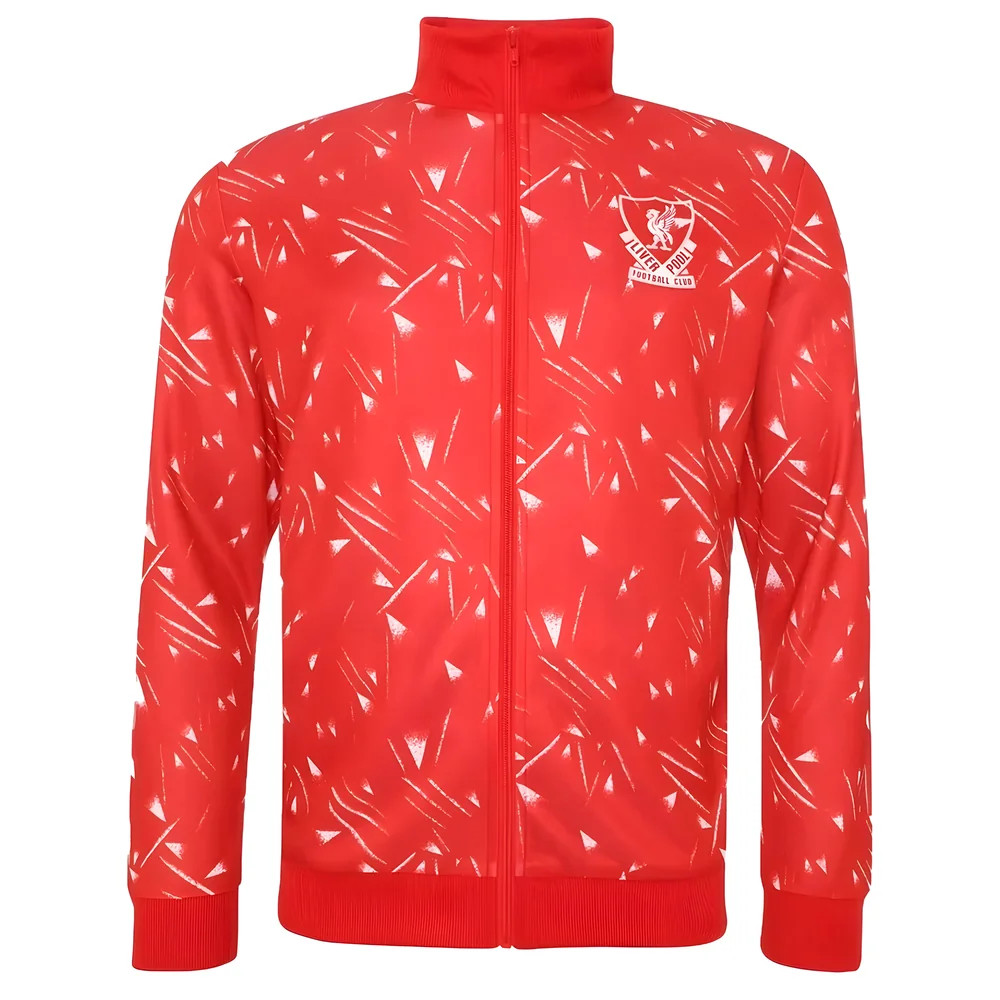 Liverpool 1990 Candy Track Jacket Polyester Made By: Score Draw Men's Red Small