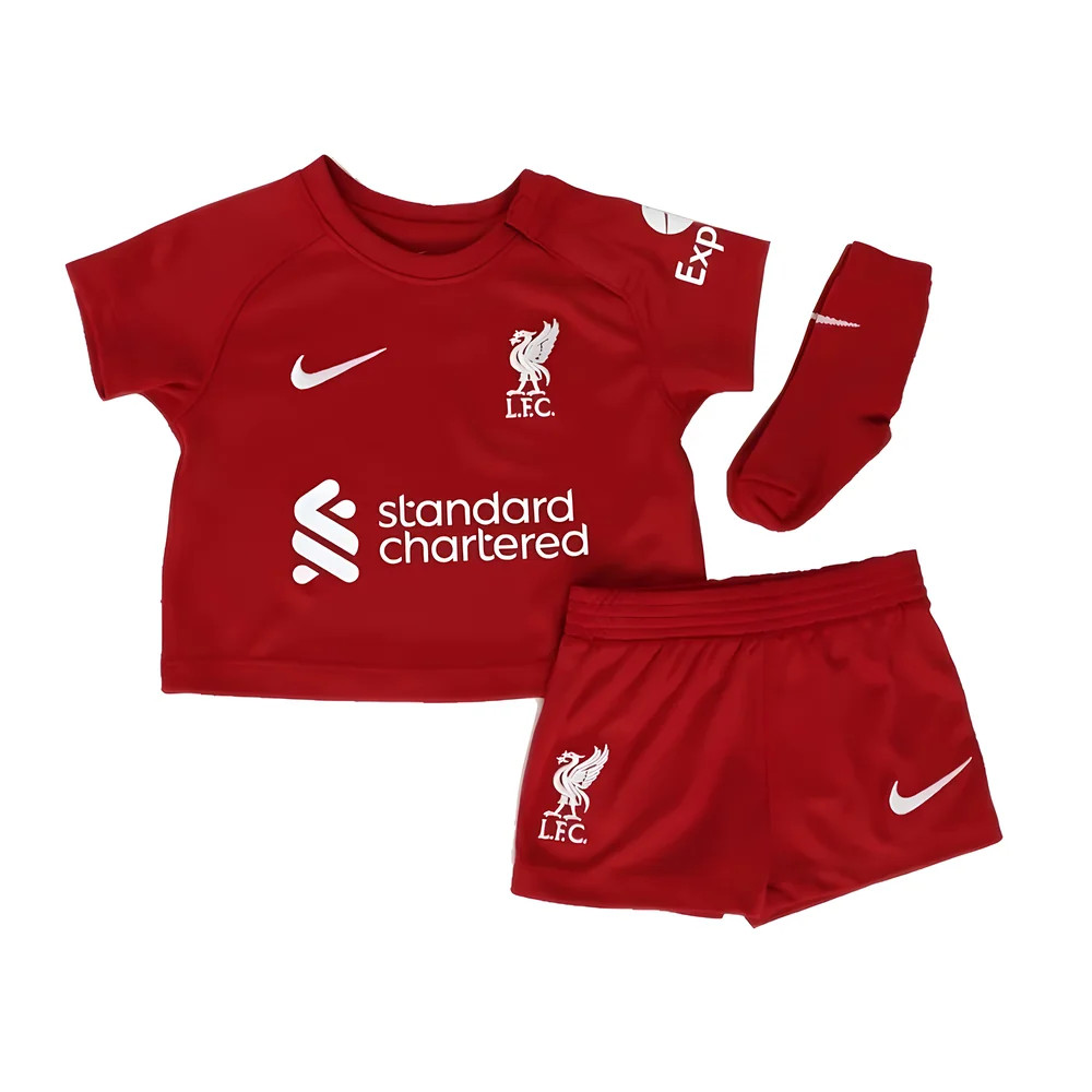 '22-'23 Liverpool Home Baby Kit Toddler's Polyester Made By: Nike Unisex Toddler Red 6-9 Mo