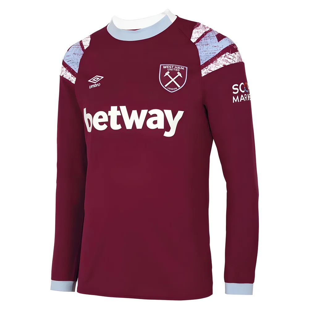 West Ham United Home Camiseta de Fútbol 2020 - 2021. Sponsored by Betway