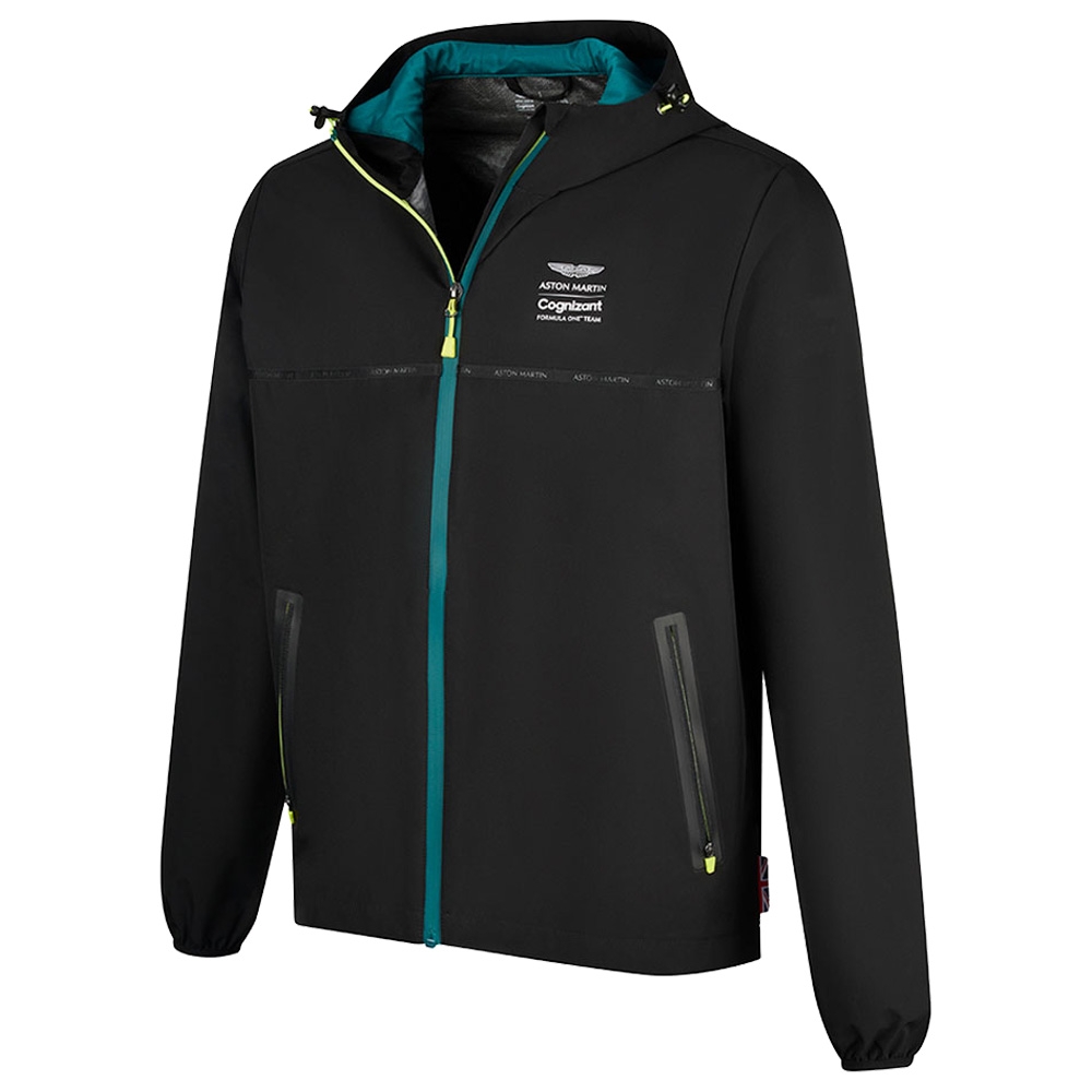2022 aston martin lifestyle rain jacket (black)