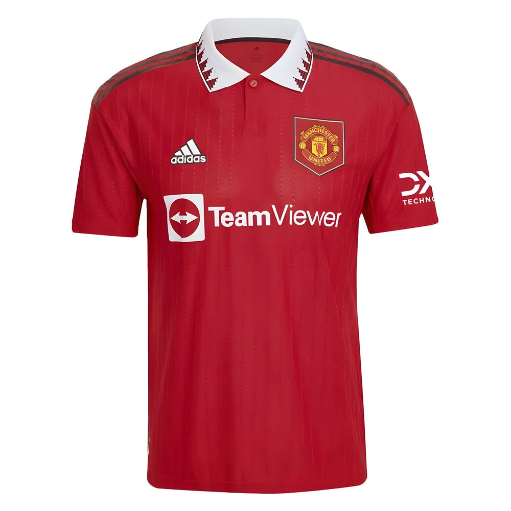 '22-'23 Man Utd Authentic Home Shirt Polyester Manchester United Made By: Adidas Men's White Xxl