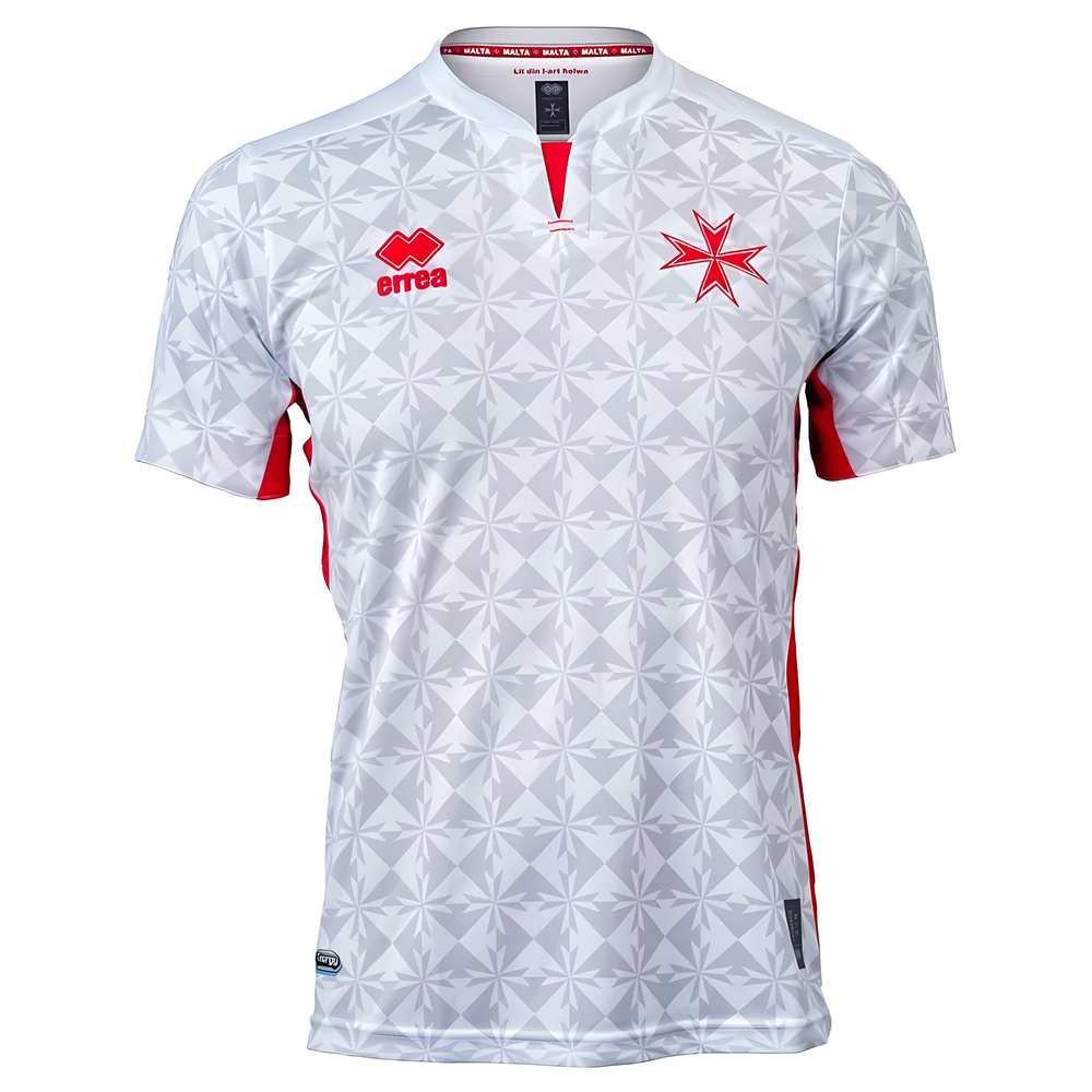 '22-'23 Malta Away Shirt Polyester Made By: Errea Men's White Xxl