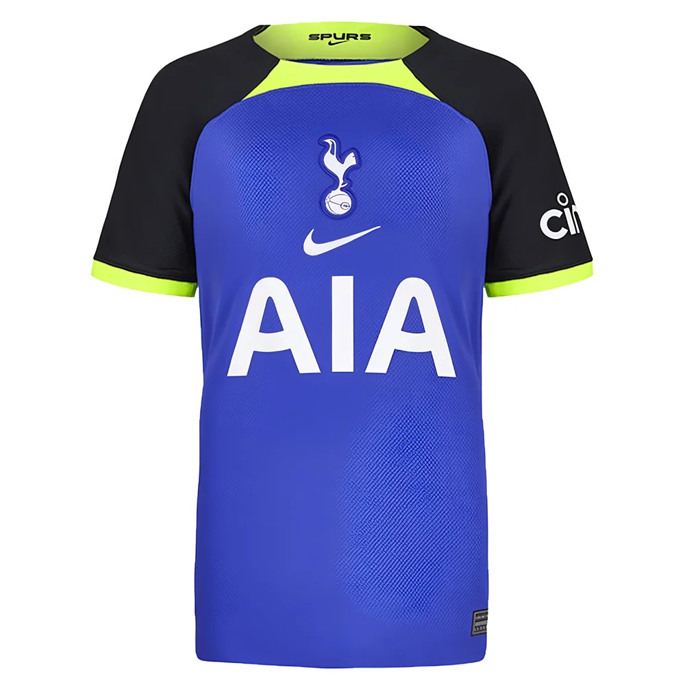 '22-'23 Tottenham Away Shirt (Kids) Polyester Made By: Nike Unisex Kids Blue Extra Small