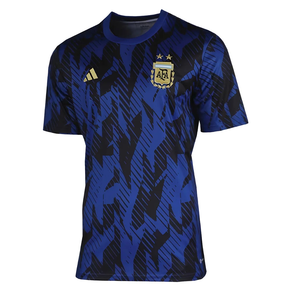 '22-'23 Argentina Pre-Match Shirt (Blue) Polyester Made By: Adidas Men's Blue 3XL