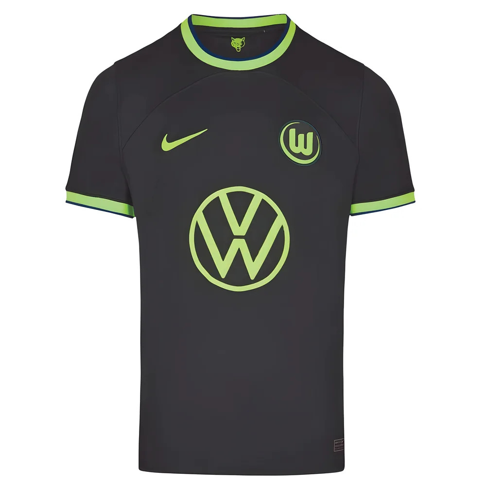 '22-'23 Wolfsburg Away Shirt Polyester Made By: Nike Men's Green Medium