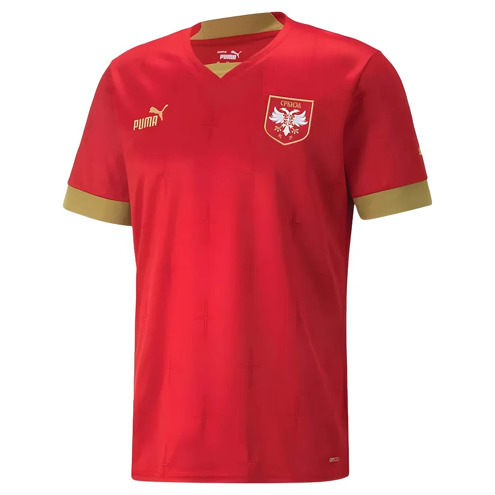 '22-'23 Serbia Home Shirt Polyester Made By: Puma Men's Red Medium