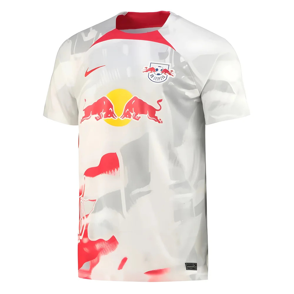 '22-'23 Bull Leipzig Home Shirt (White) Polyester Made By: Nike Men's Red Xxl