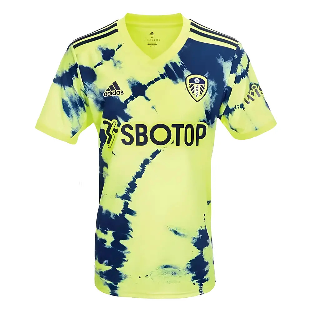 '22-'23 Leeds United Away Shirt Polyester Made By: Adidas Men's Yellow Extra Large
