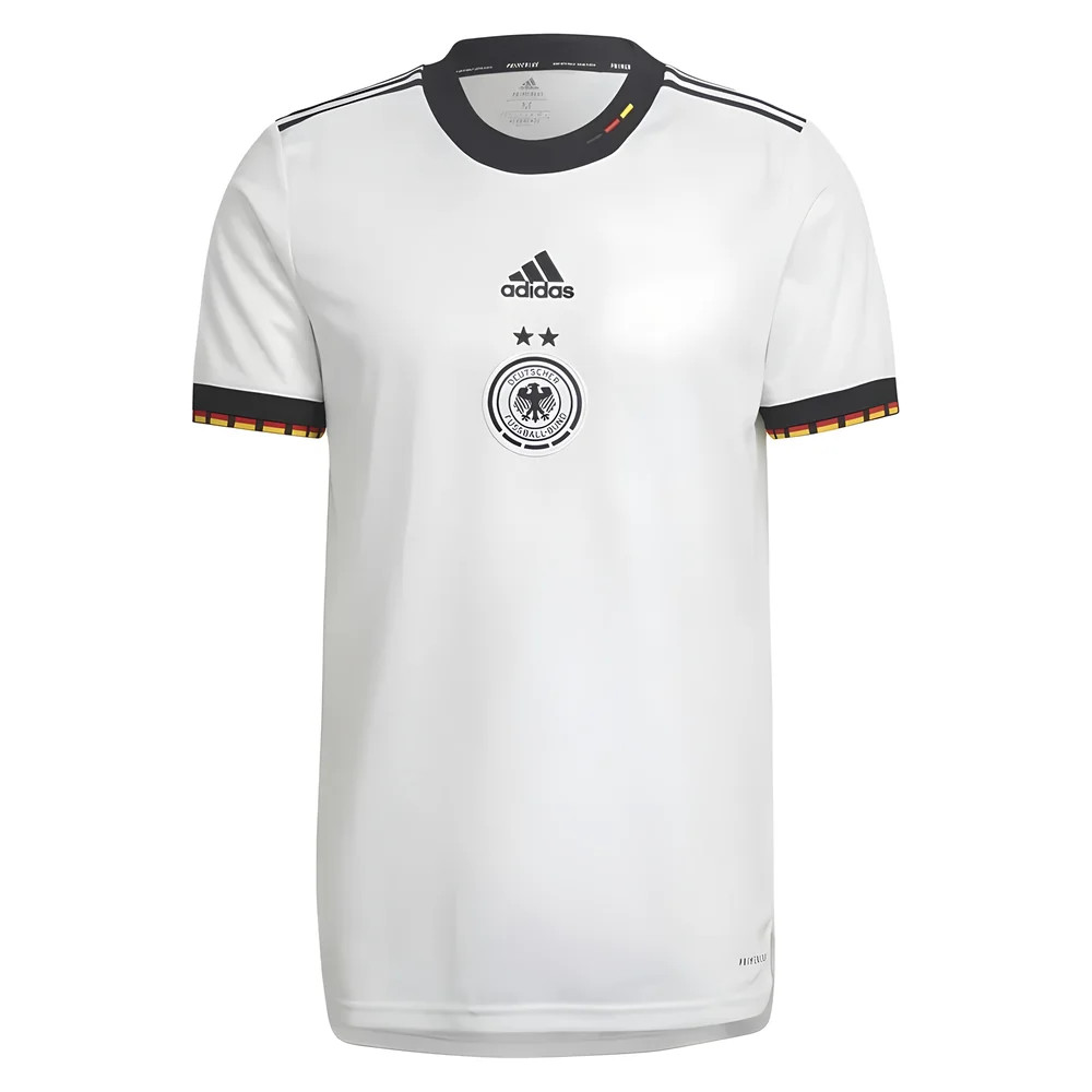 2022 Germany Home Euros Shirt Polyester Made By: Adidas Men's White Extra Large