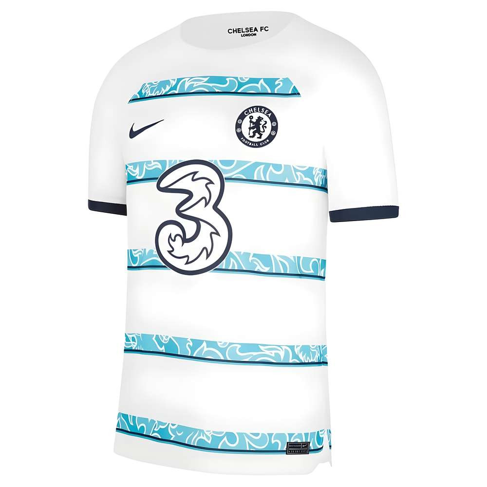 '22-'23 Chelsea Away Shirt (Sb) (Bnwt) Kids Polyester Made By: Nike Unisex Kids White Small
