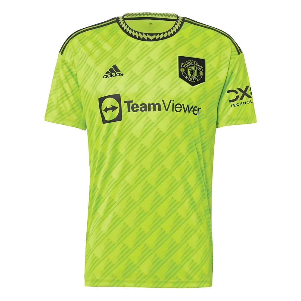 '22-'23 Man Utd Third Shirt Kids Polyester Manchester United Made By: Adidas Unisex Kids White 3XL