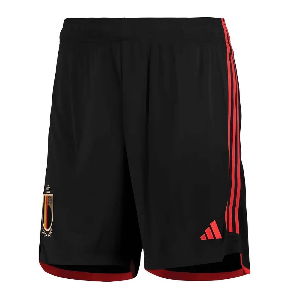 '22-'23 Belgium Home Shorts (Black) Polyester Made By: Adidas Men's Black Xxl