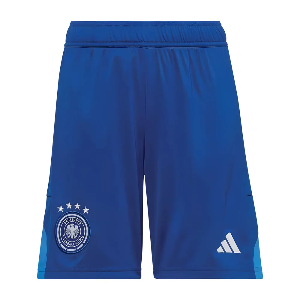 '22-'23 Germany Home Goalkeeper Shorts (Blue) Polyester Made By: Adidas Men's Blue 42 Waist