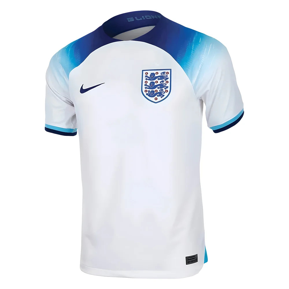 '22-'23 England Home Shirt Polyester Made By: Nike Men's White Extra Large