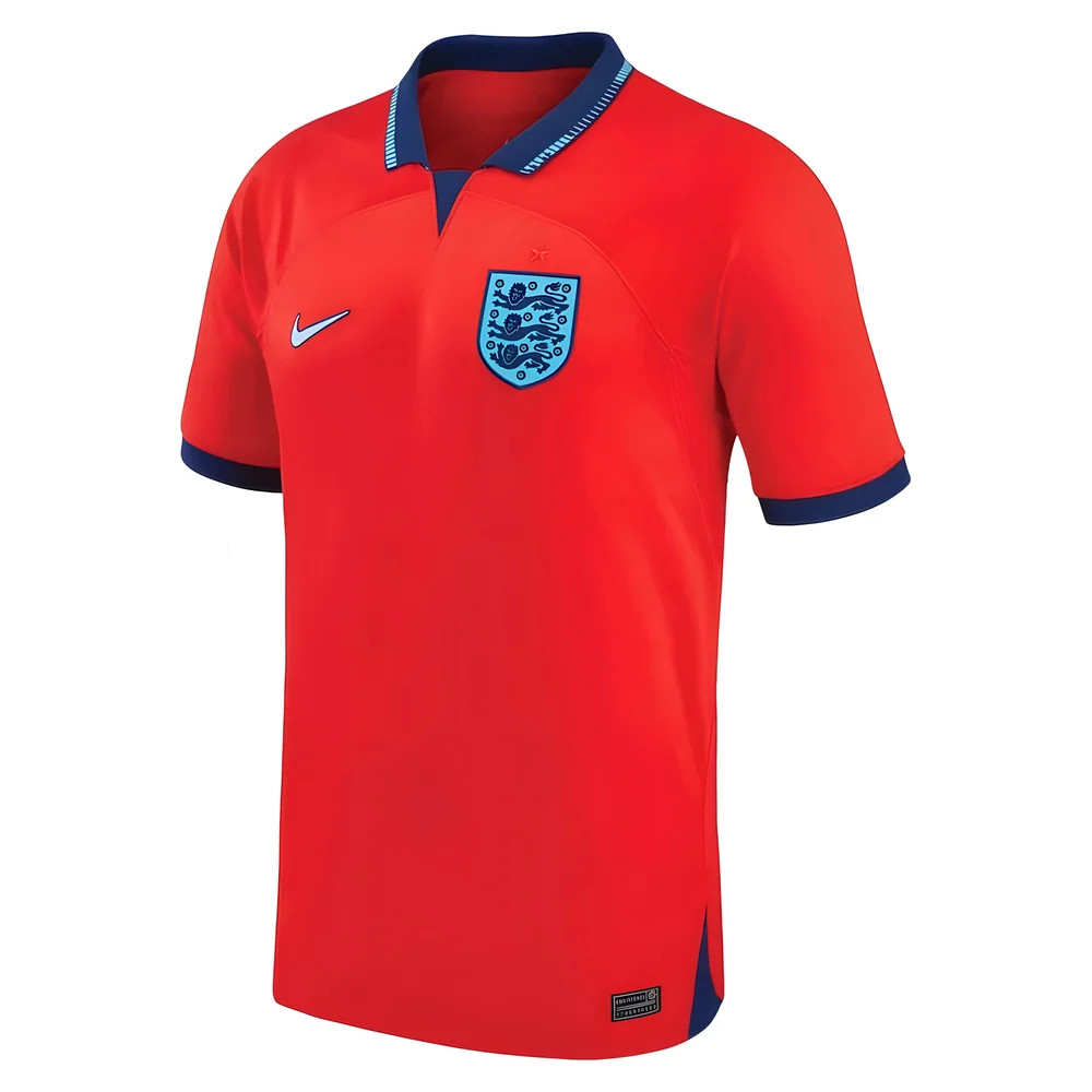 '22-'23 England Away Shirt Polyester Made By: Nike Men's Red Extra Large