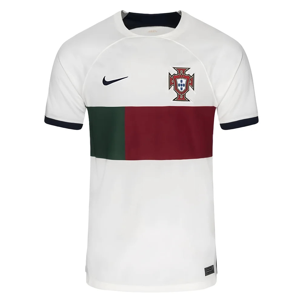 '22-'23 Portugal Away Shirt Polyester Made By: Nike Men's White 3XL