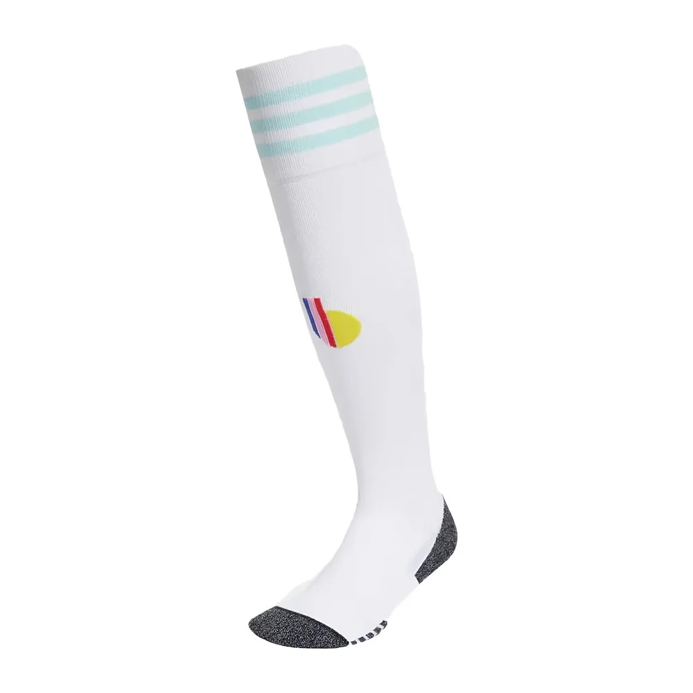 '22-'23 Belgium Away Socks (White) Polyester Made By: Adidas Men's White Medium