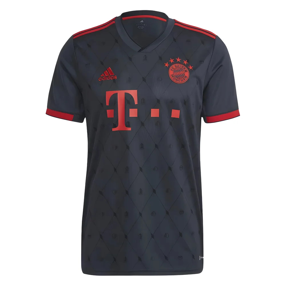'22-'23 Bayern Munich Third Shirt Polyester Made By: Adidas Men's Grey 3XL