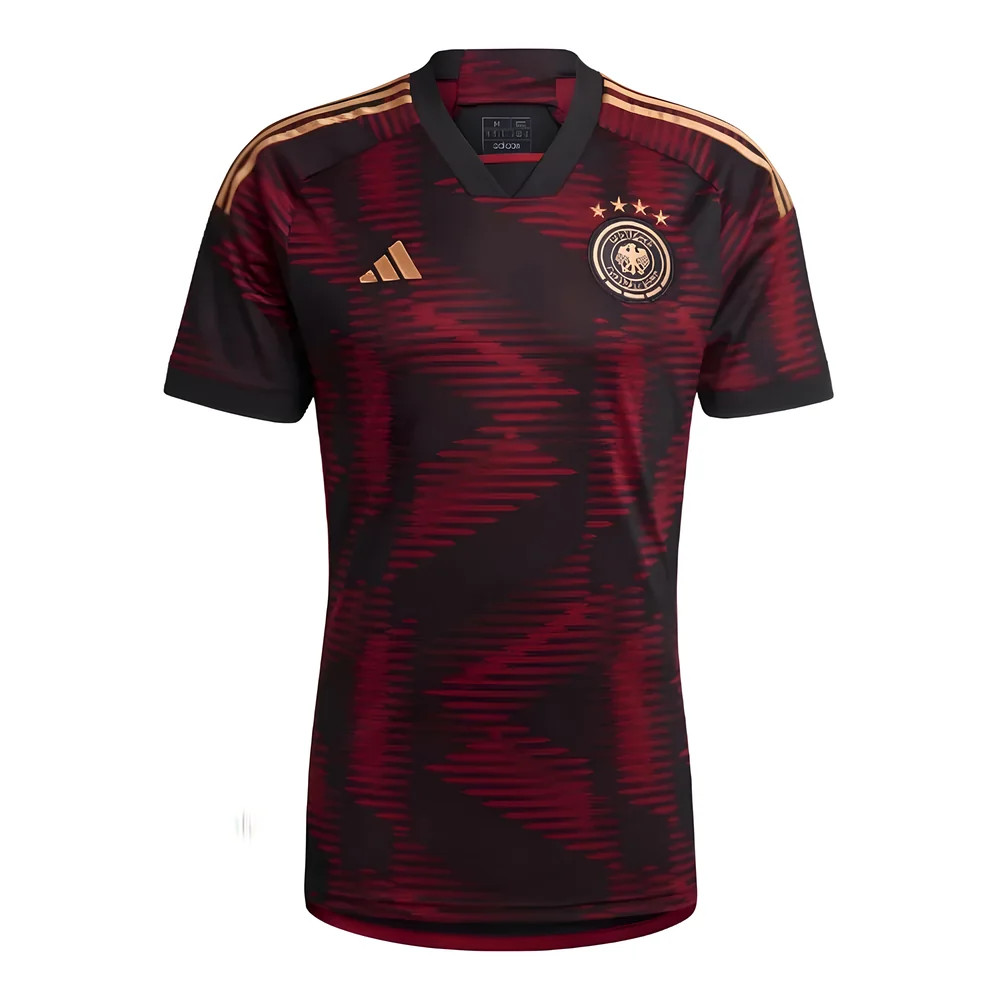 '22-'23 Germany Away Shirt Polyester Made By: Adidas Men's Black Large