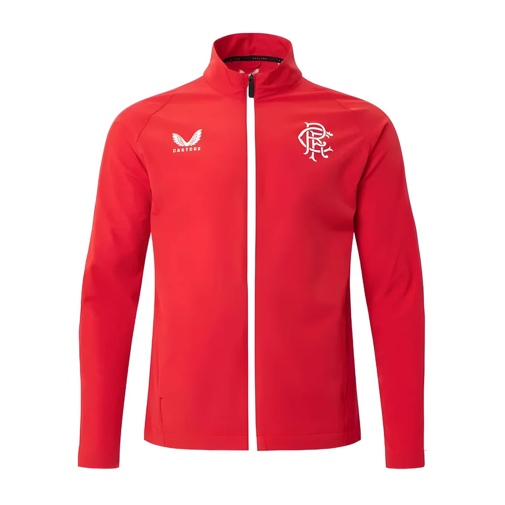 '22-'23 Rangers Matchday Anthem Jacket (Red) Polyester Made By: Castore Men's Red Medium