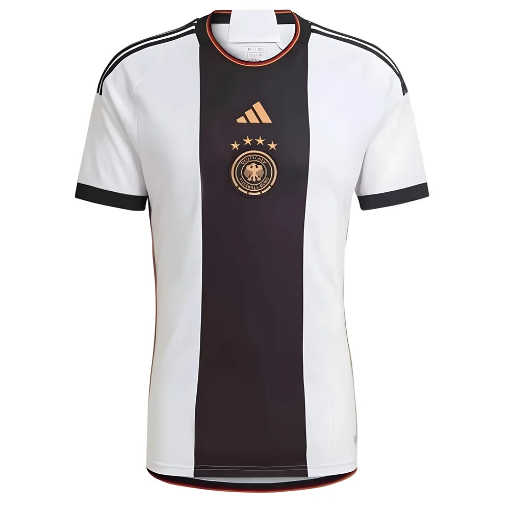 '22-'23 Germany Home Shirt (Kids) 7-8 Polyester Made By: Adidas Unisex Kids White Size 9-10