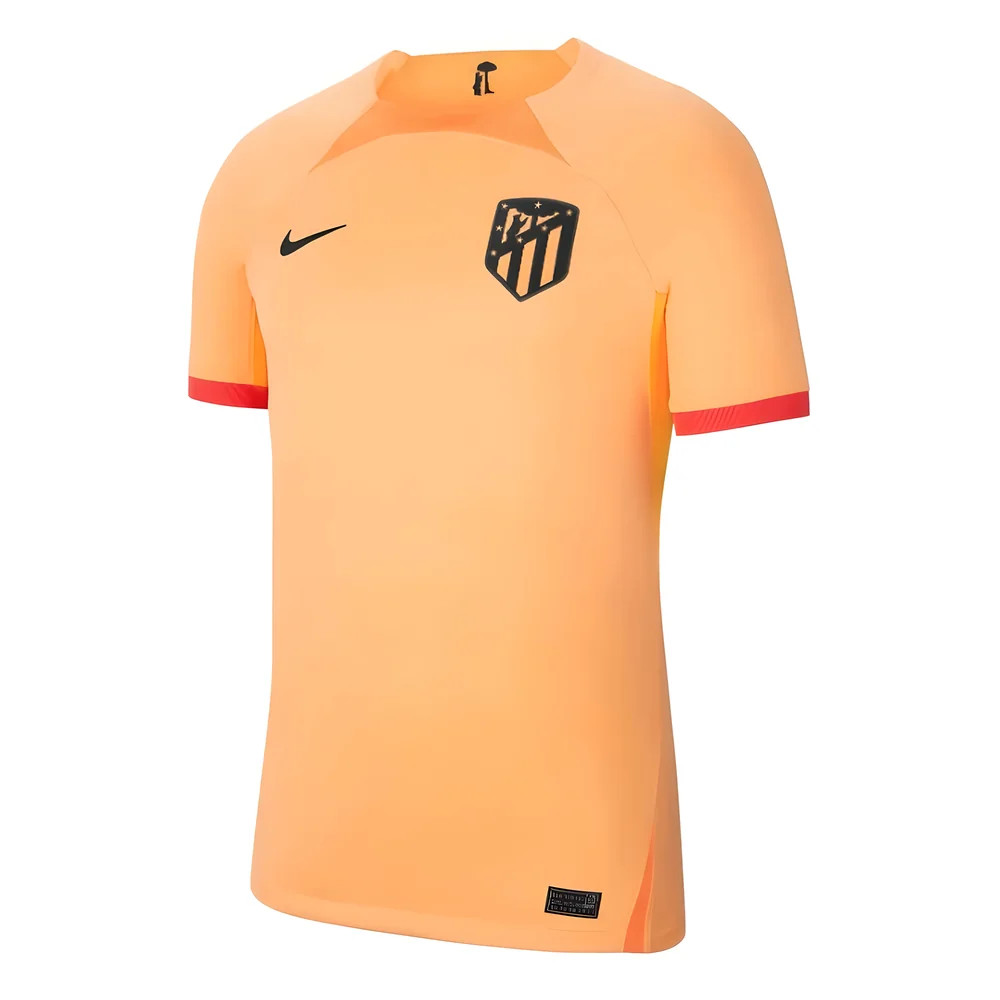 '22-'23 Atletico Madrid Third Shirt Polyester Athletico Madrid Made By: Nike Men's Gold Large