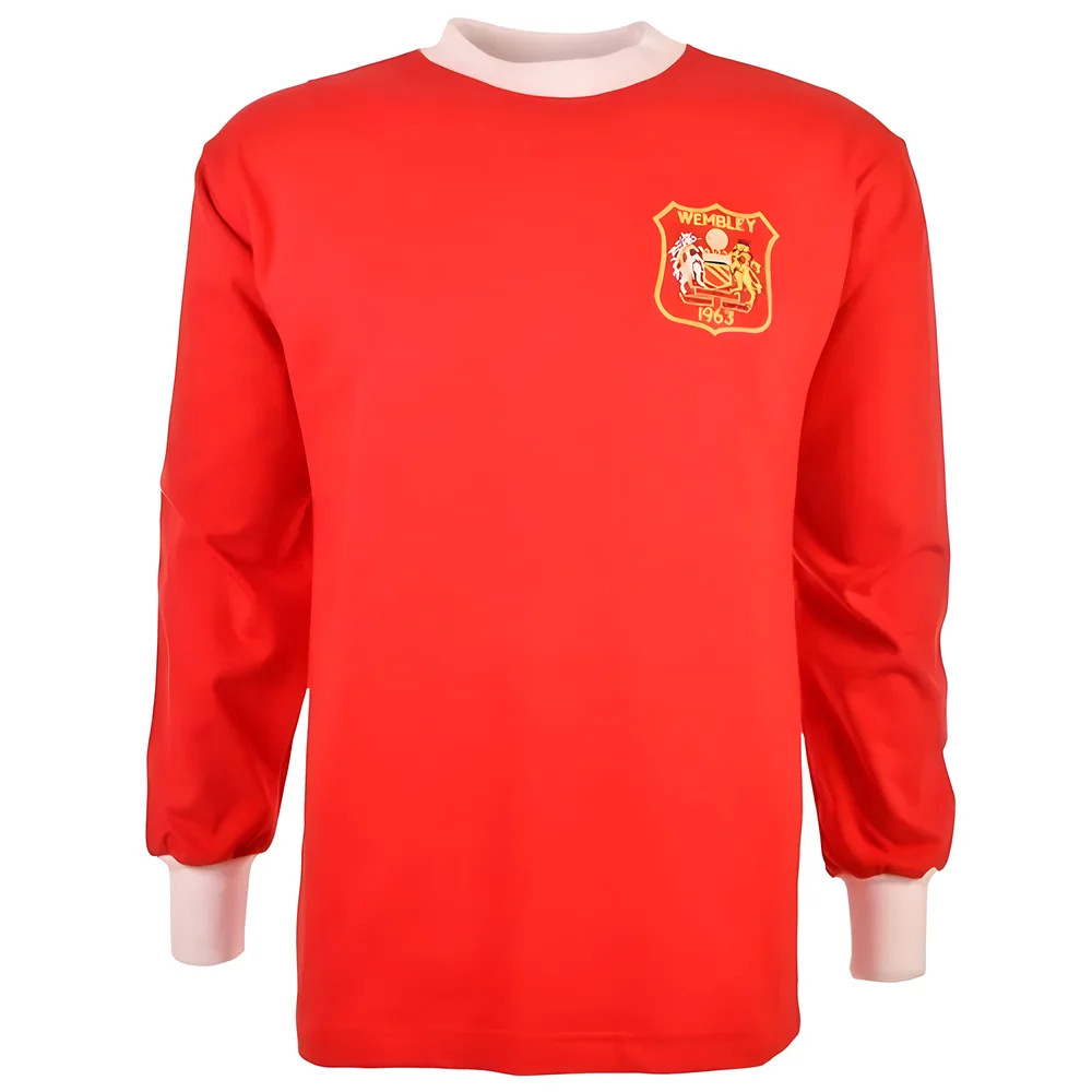 Manchester 1963 Fa Cup Final Shirt Polyester Manchester United Made By: Toffs Men's Red Xxl