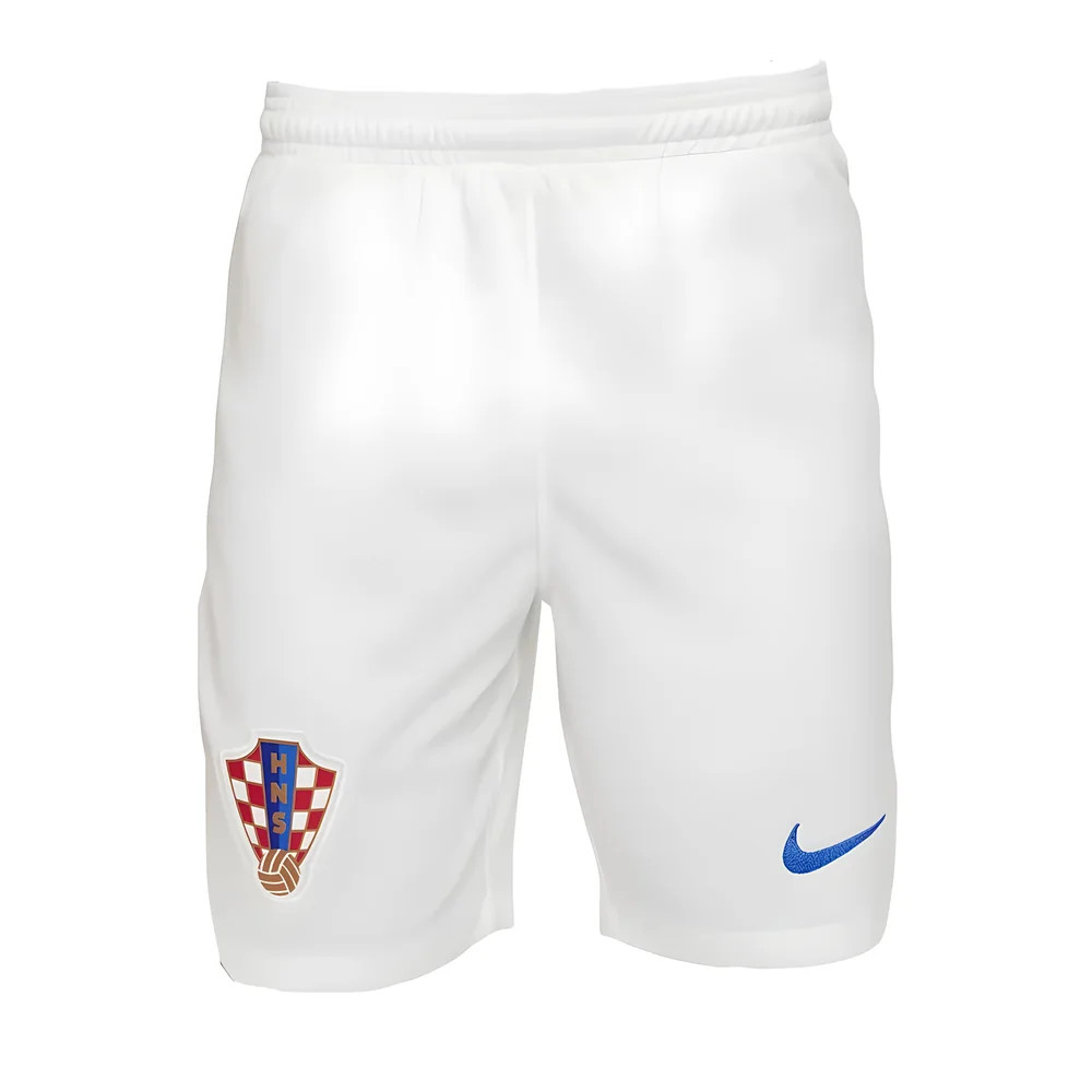 '22-'23 Croatia Home Shorts (White) - Kids Polyester Made By: Nike Unisex Kids White Large