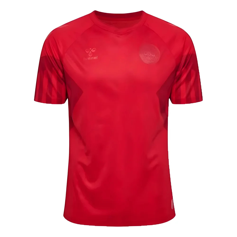 '22-'23 Denmark Home Jersey Polyester Made By: Hummel Men's Red 3XL