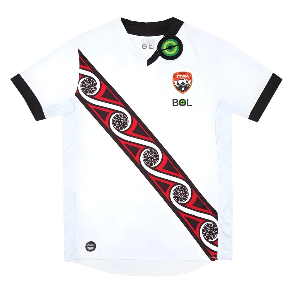 '22-'23 Trinidad And Tobago Third Shirt Polyester Made By: Bol Sportswear Men's White Large