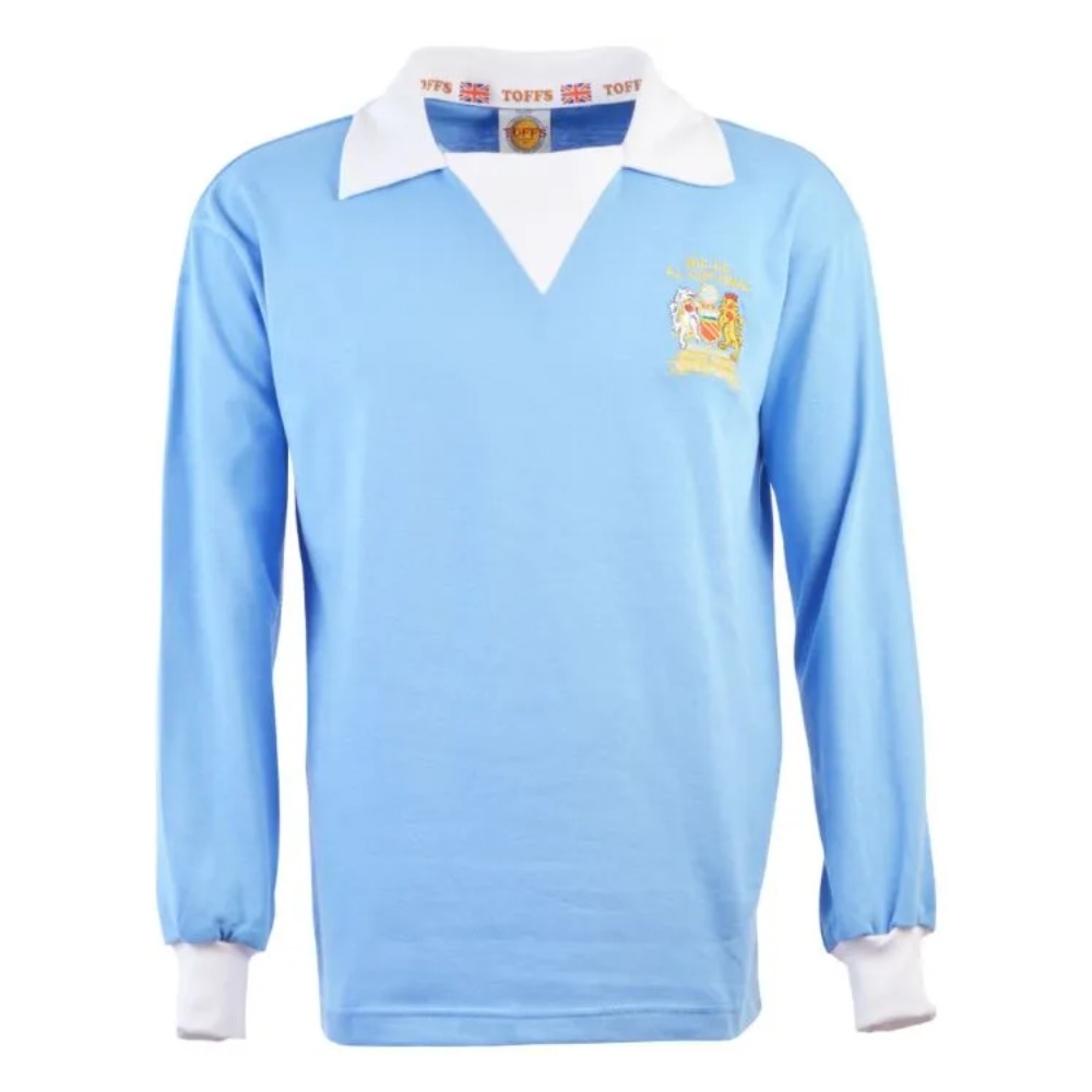 manchester city 1976 football leauge cup shirt