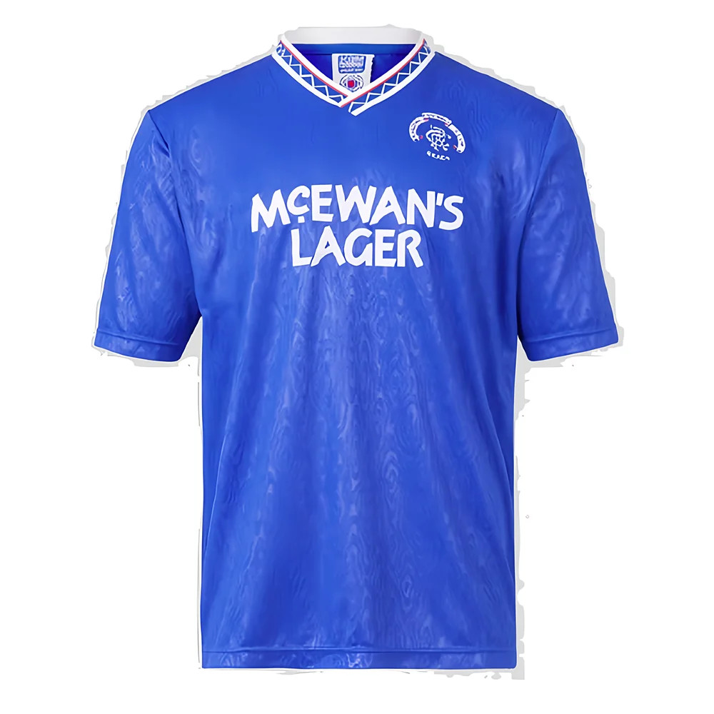 Score Draw Rangers 1990 Retro Football Shirt - Image 3