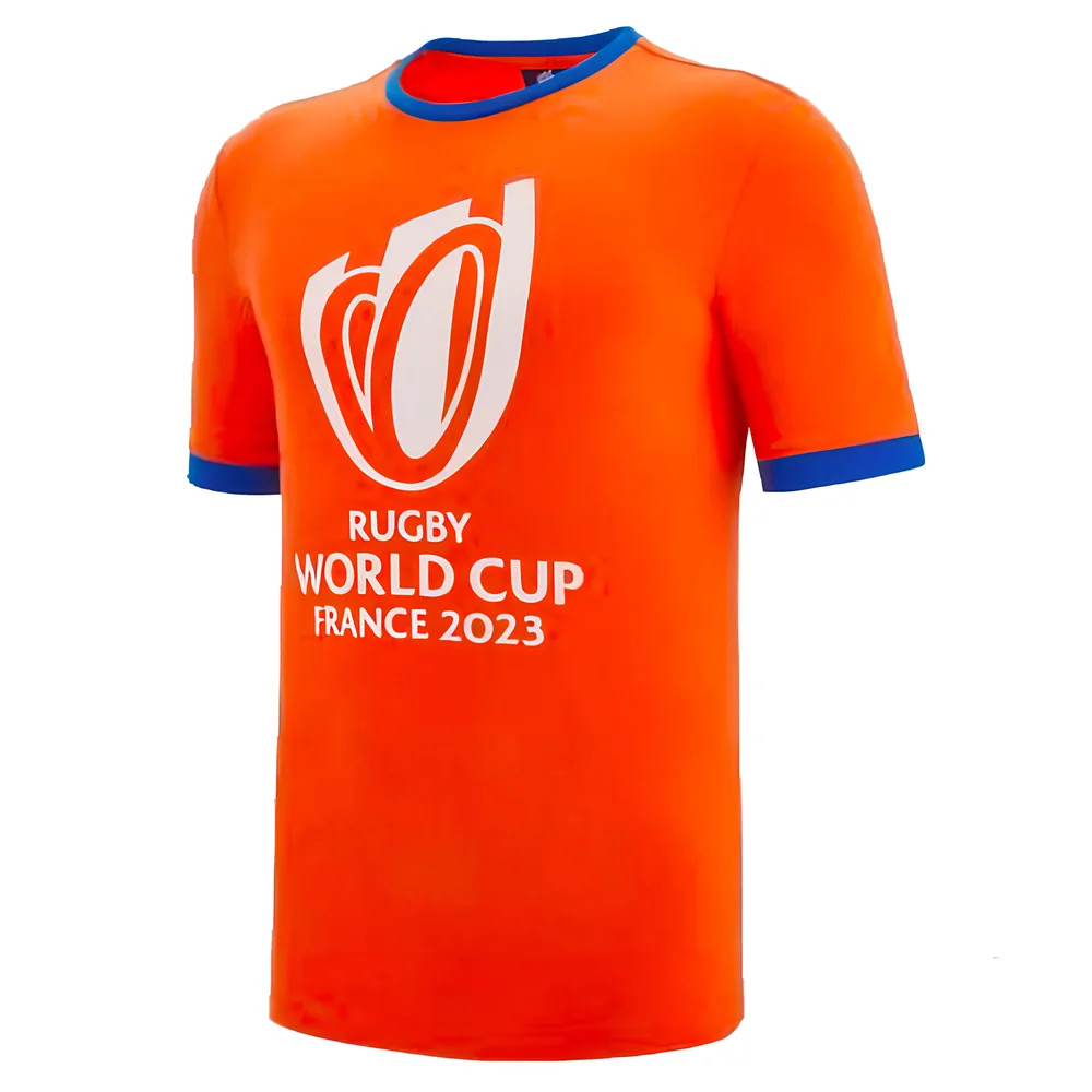 Macron Rwc 2023 Rugby World Cup Tee (Orange) Polyester France Rugby Men's Orange Small