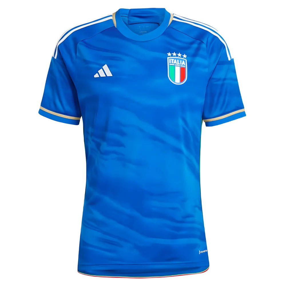 '23-'24 Italy Home Shirt Polyester Made By: Adidas Men's Blue Large
