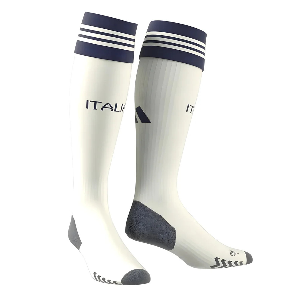 '23-'24 Italy Away Socks (Off ) Polyester Made By: Adidas Men's White Large