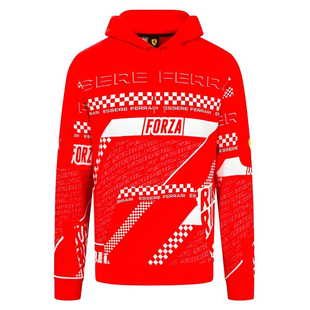 2023 Ferrari Graphic Hoody (Red) Polyester Made By: Puma Men's Red Large
