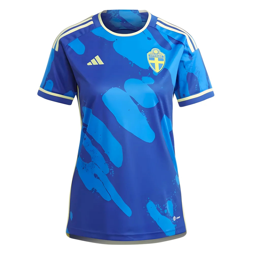 '23-'24 Sweden Away Shirt (Ladies) Polyester Made By: Adidas Men's Blue Medium