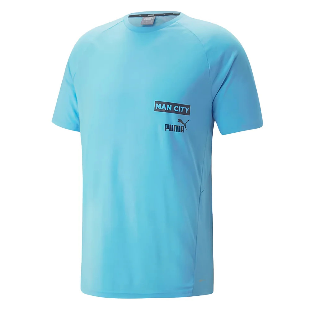2022-2023 Man City Casuals Tee (Light Blue) [76773222] - Uksoccershop