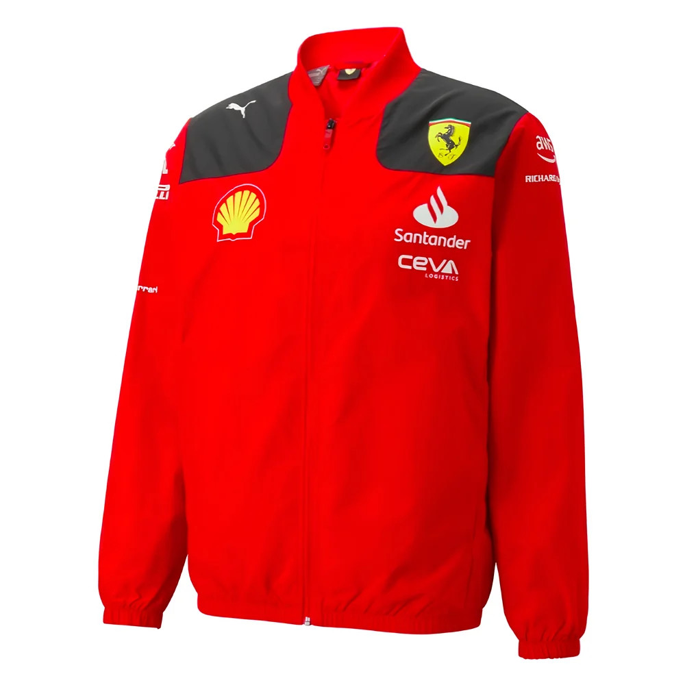 2023 Ferrari Team Jacket (Red) Polyester Made By: Puma Men's Red Large