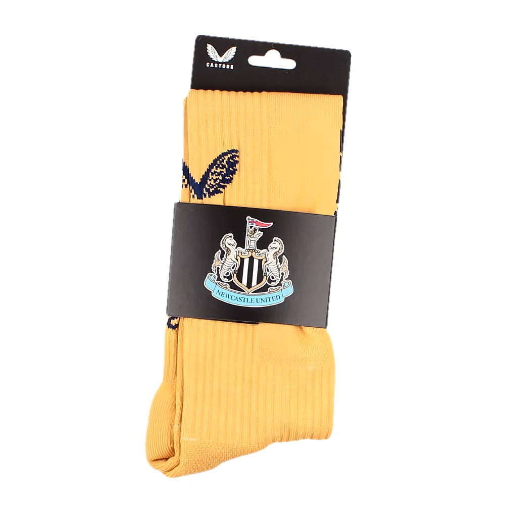 '22-'23 Newcastle Away Socks (Gold) Polyester Made By: Castore Men's Gold Size 12.5