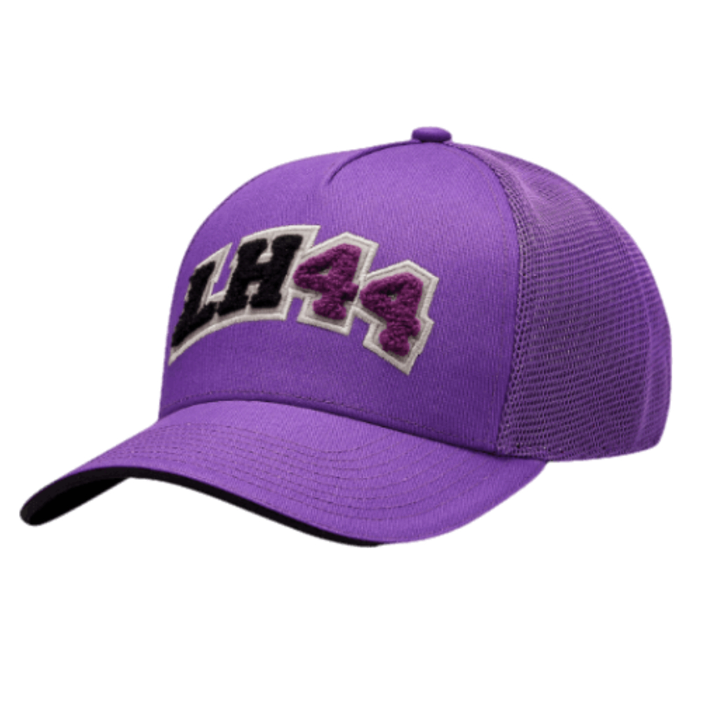 2023 mercedes lewis hamilton trucker cap (purple)