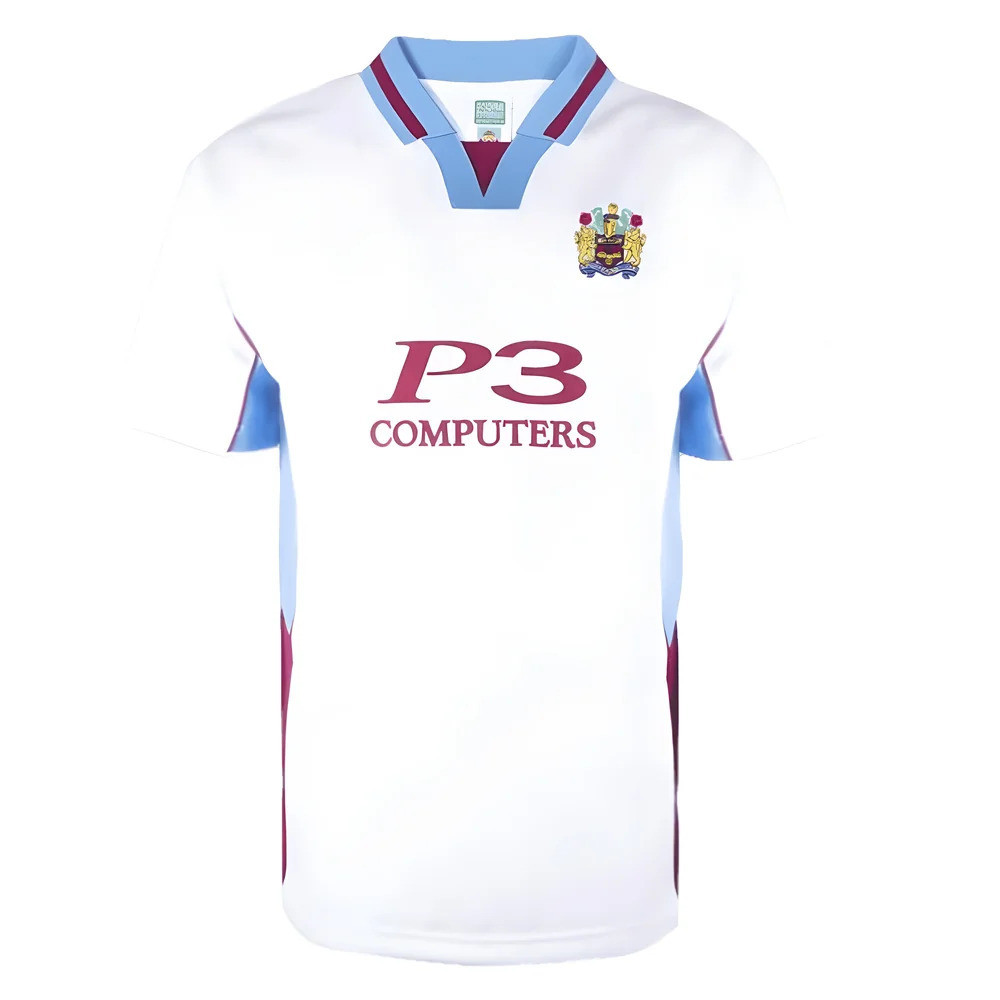 Burnley 2000 Away Shirt Polyester Made By: Score Draw Men's White Large