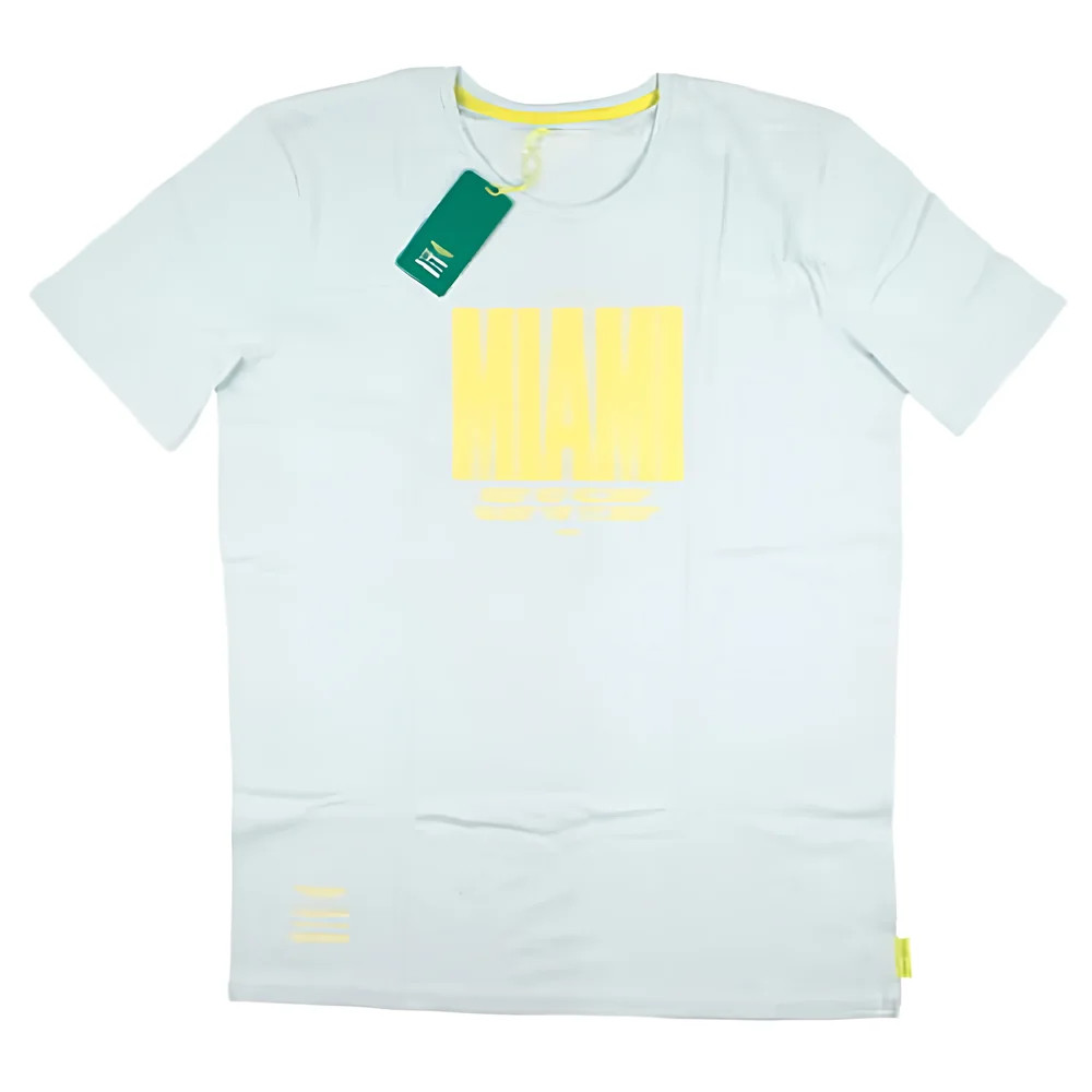 2023 Aston Martin Cognizant Limited Edition Miami Gp T-Shirt - Pastel Polyester Aston Villa Made By: Pelmark Men's Green Large