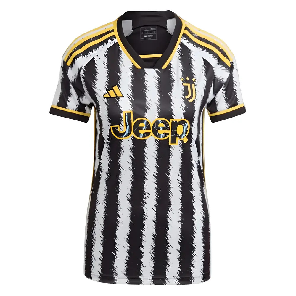 '23-'24 Juventus Home Shirt () Polyester Made By: Adidas Women's White Medium