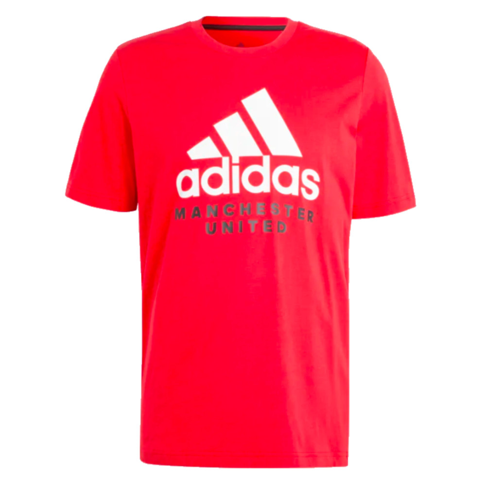 '23-'24 Man Utd Dna Graphic Tee (Red) Polyester Manchester United Made By: Adidas Men's Red Medium