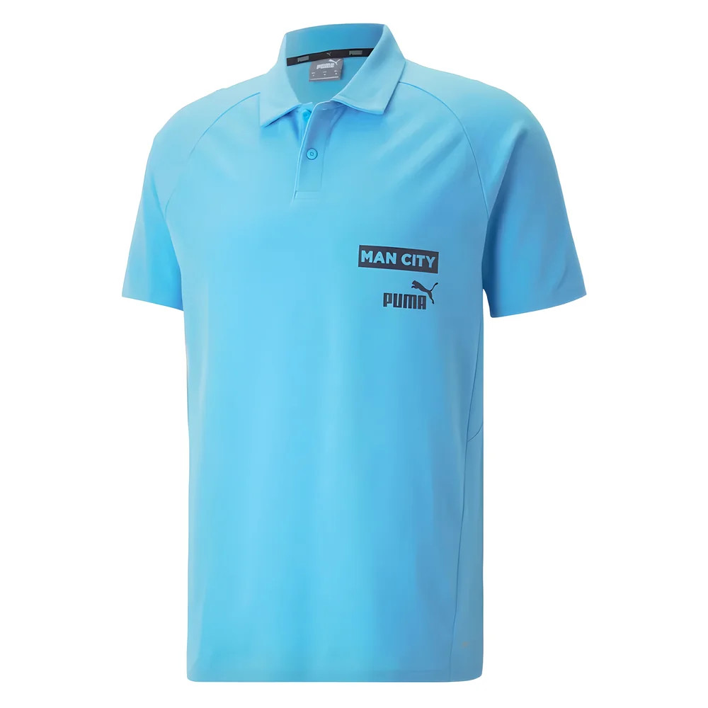 '23-'24 Man City Casuals Polo ( Wash) Polyester Manchester City Made By: Puma Men's Blue 3XL