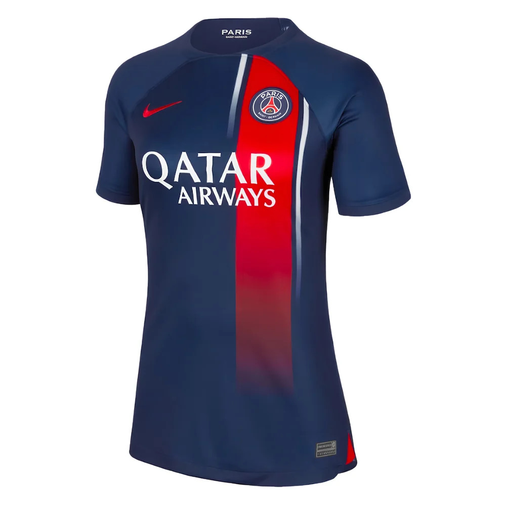 '23-'24 Psg Home Shirt () Polyester Made By: Nike Women's Navy Large