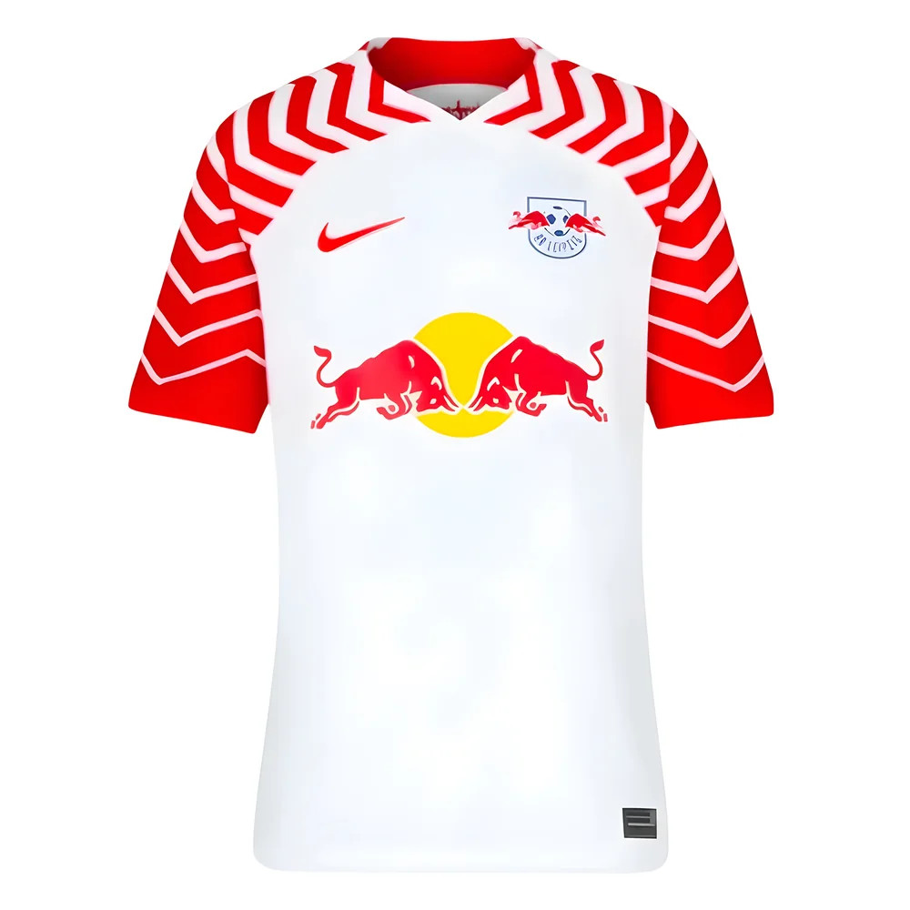 '23-'24 Bull Leipzig Home Shirt (Kids) Polyester Made By: Nike Unisex Kids Red Medium